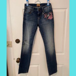 COPY - Beautiful Driftwood Embroidered Jeans